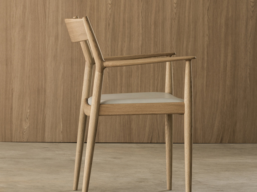 Norm Architects for Karimoku Case N-DC01 Kinuta Armchair (Upholstered)