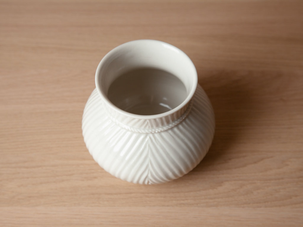 Renaud Sauvé Ceramic Basket Vase