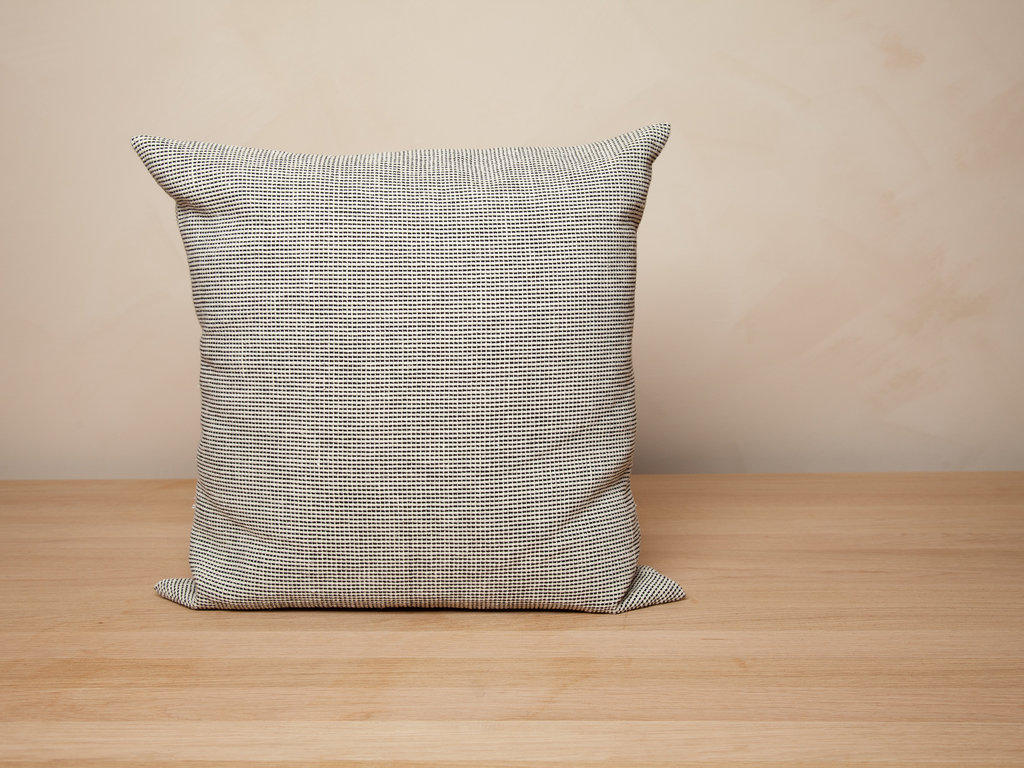 Gerd Hay-Edie for Mourne Textiles Check Cushion (Cloud)