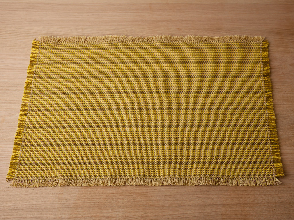Gerd Hay-Edie for Mourne Textiles Stream Placemats - Mustard (Set of 4)