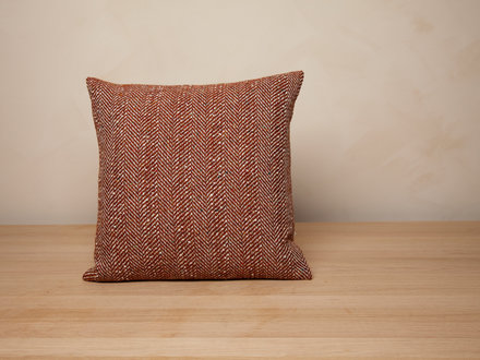 Mourne Textiles Textured Herringbone Cushion (Bracken)