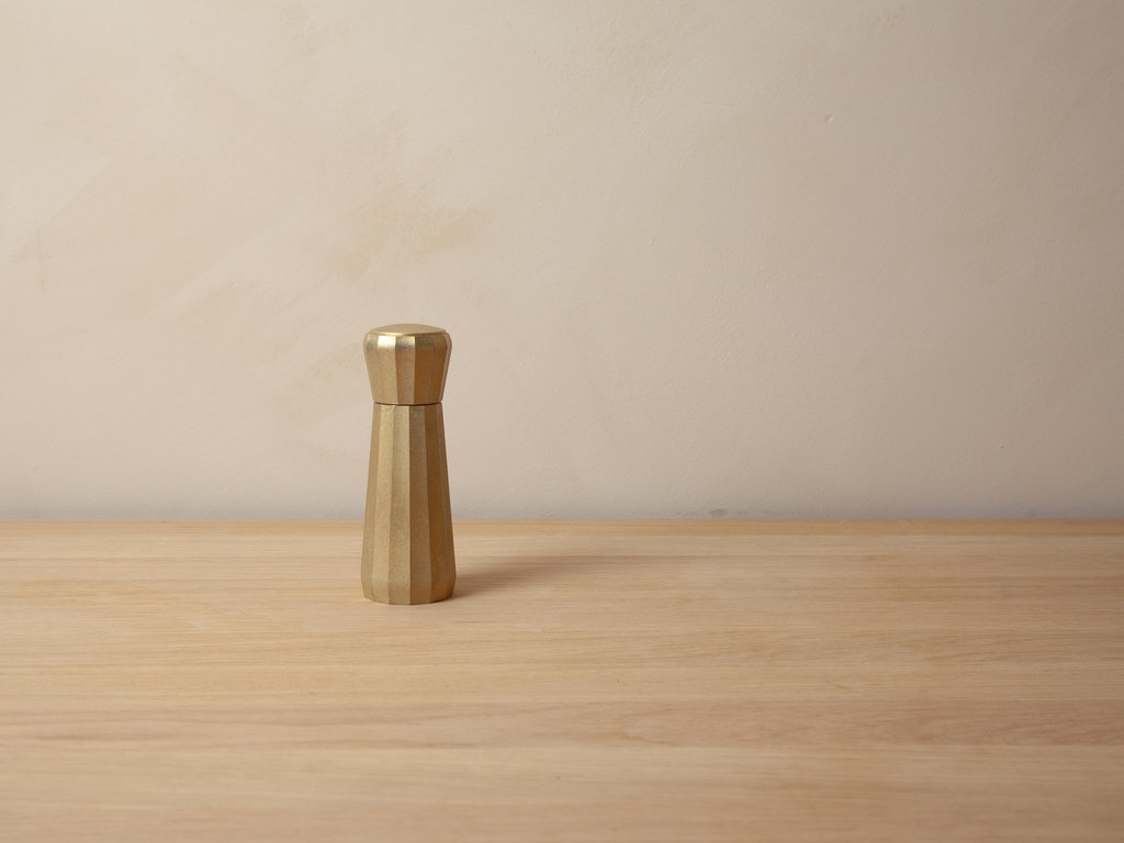 Oji Masanori for Mjölk Cast Brass Pepper Mill