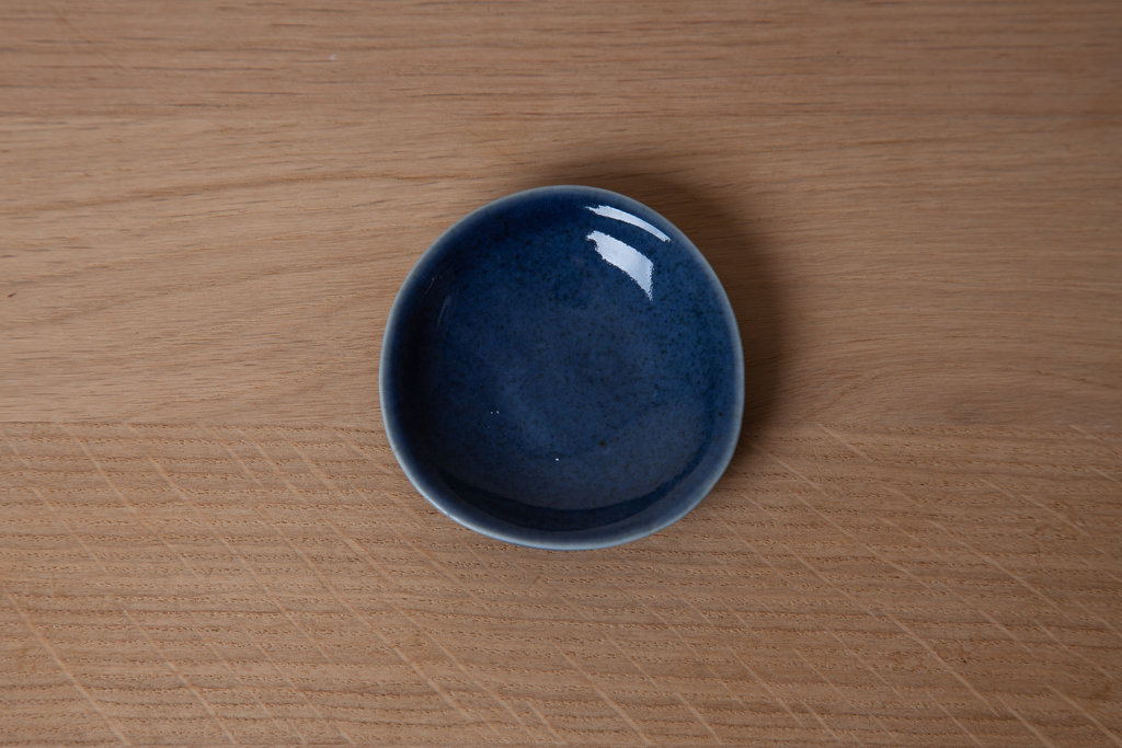 Jurgen Lehl Small Blue Ceramic Dish