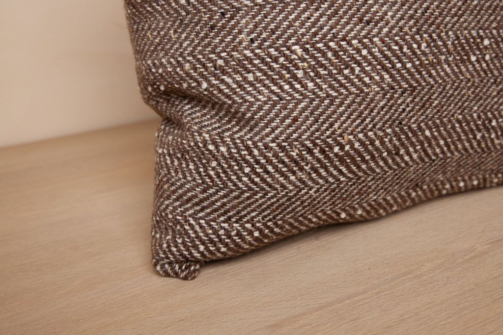 Mourne Textiles Textured Herringbone Cushion (Buckthorn)