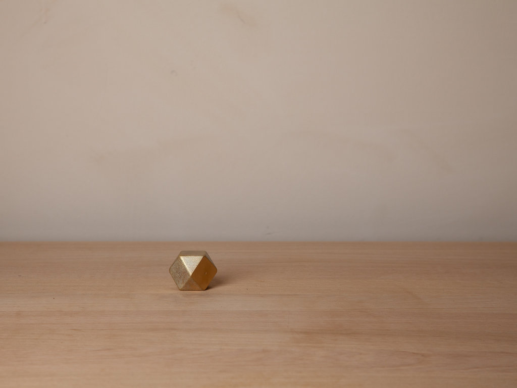 Oji Masanori Brass Paperweight (Square)