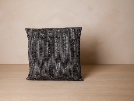Mourne Textiles Herringbone Cushion (Graphite)
