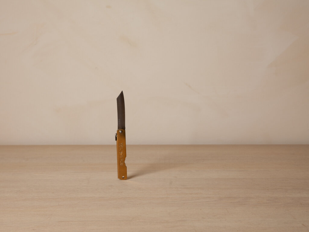 Nagao Kanekoma Higonokami Japanese Folding Knife (Brass)