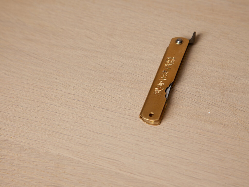 Nagao Kanekoma Higonokami Japanese Folding Knife (Brass)