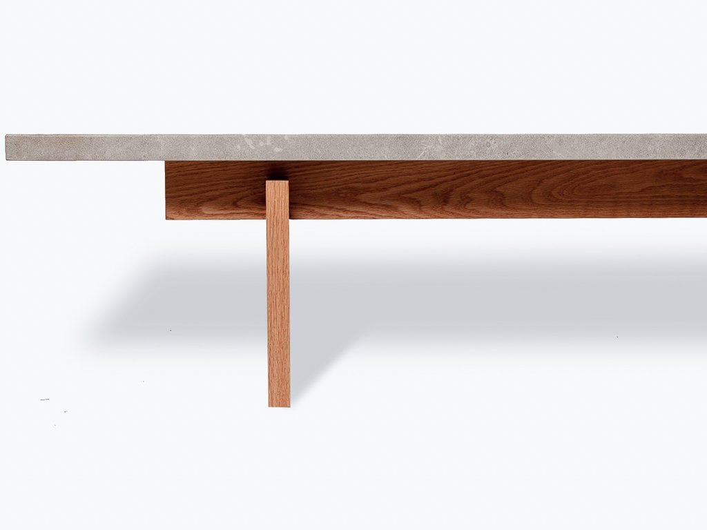 Thom Fougere for Mjölk Mjölk Stone Coffee Table (White Oak)