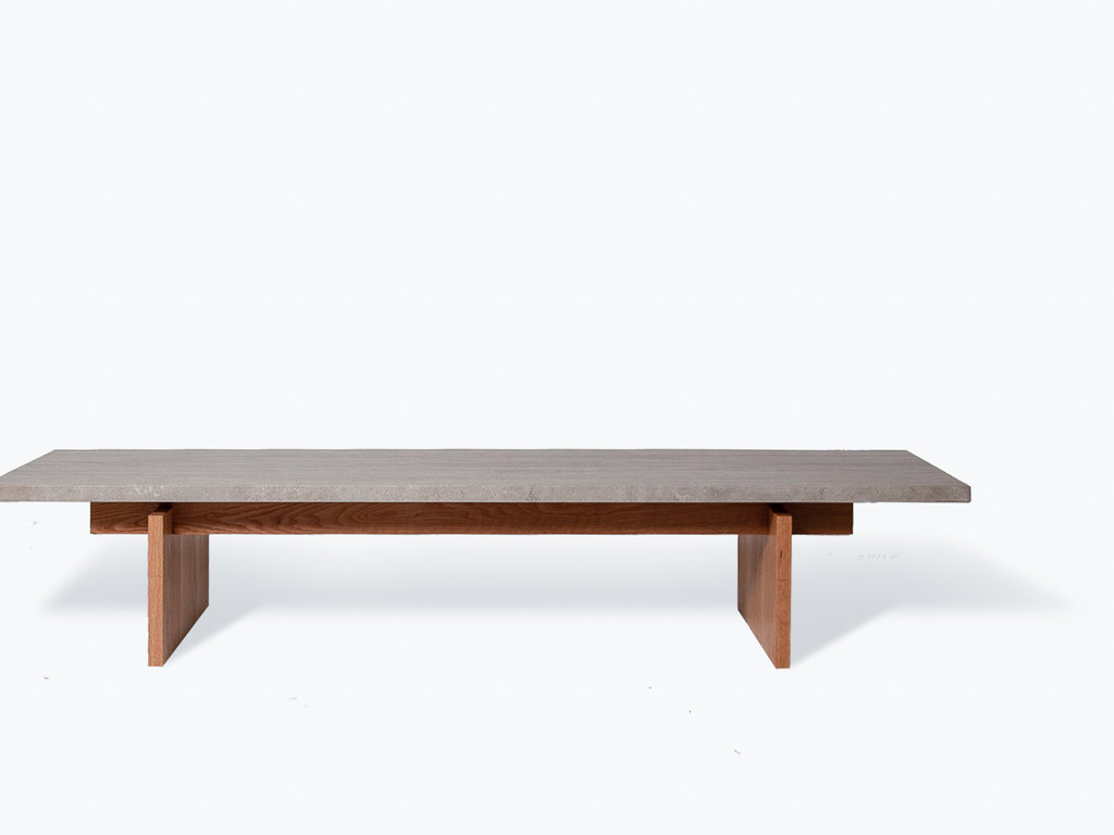 Thom Fougere for Mjölk Mjölk Stone Coffee Table (White Oak)