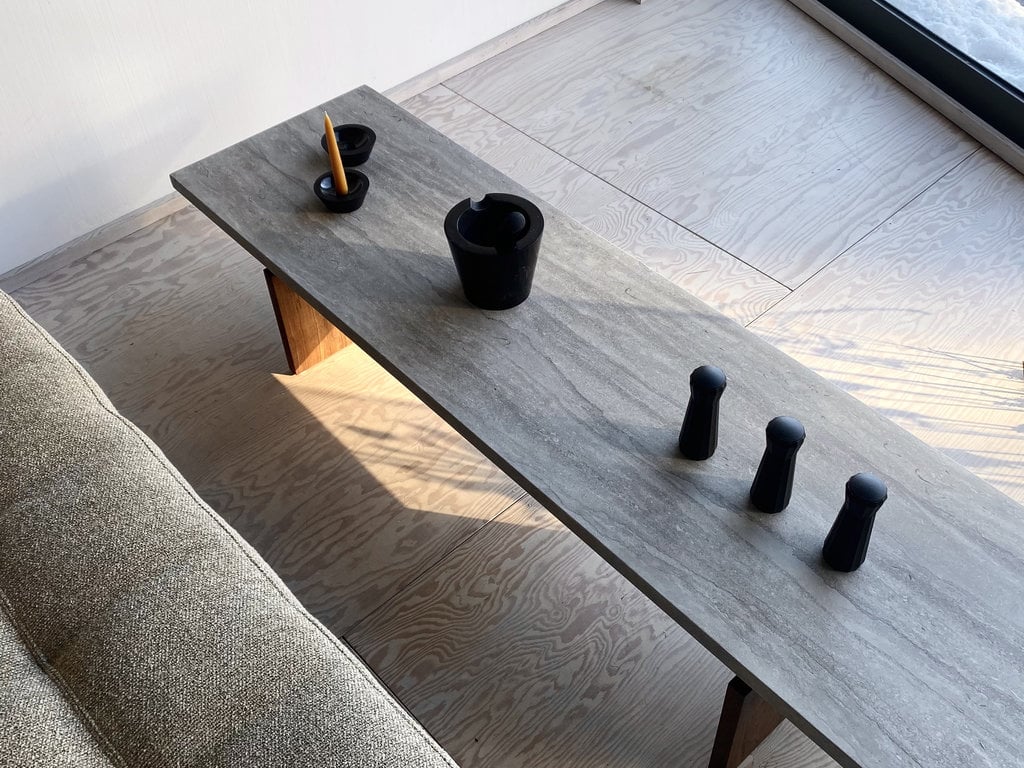 Thom Fougere for Mjölk Mjölk Stone Coffee Table (White Oak)