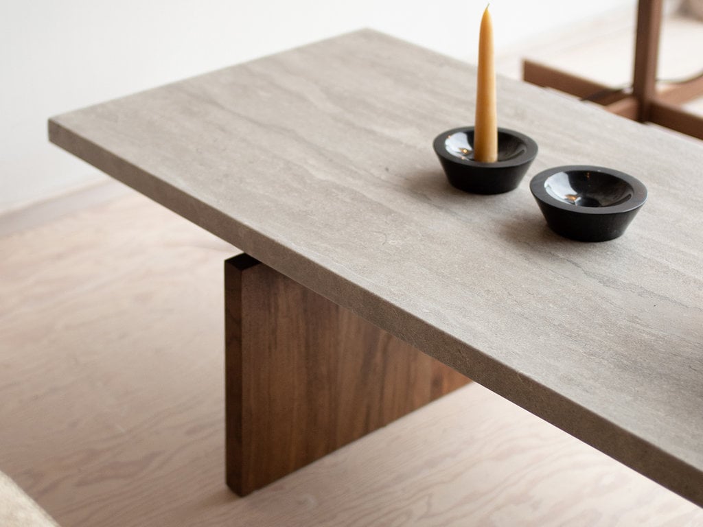 Thom Fougere for Mjölk Mjölk Stone Coffee Table (Walnut)