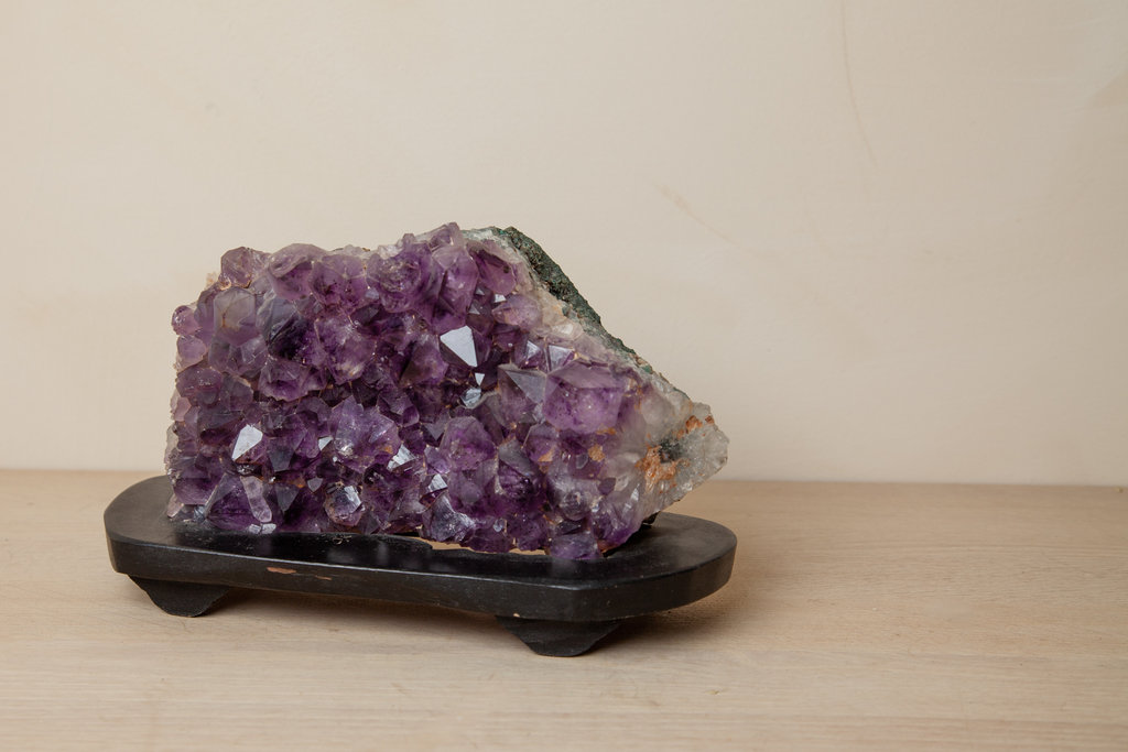 Antique Japanese Amethyst Viewing Stone