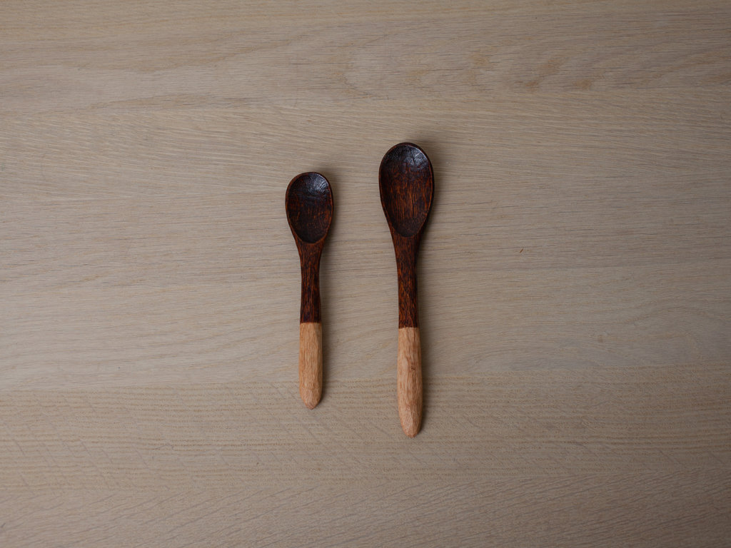 Kanji Matsumoto Small Lacquered Oak Spoon