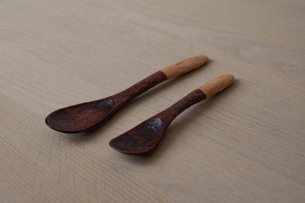 Kanji Matsumoto Large Lacquered Oak Spoon