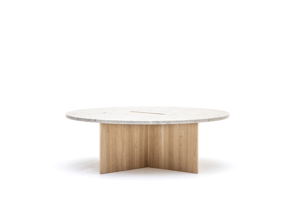 Karimoku Case N-ST01 Large Coffee Table (Wood and Marble)