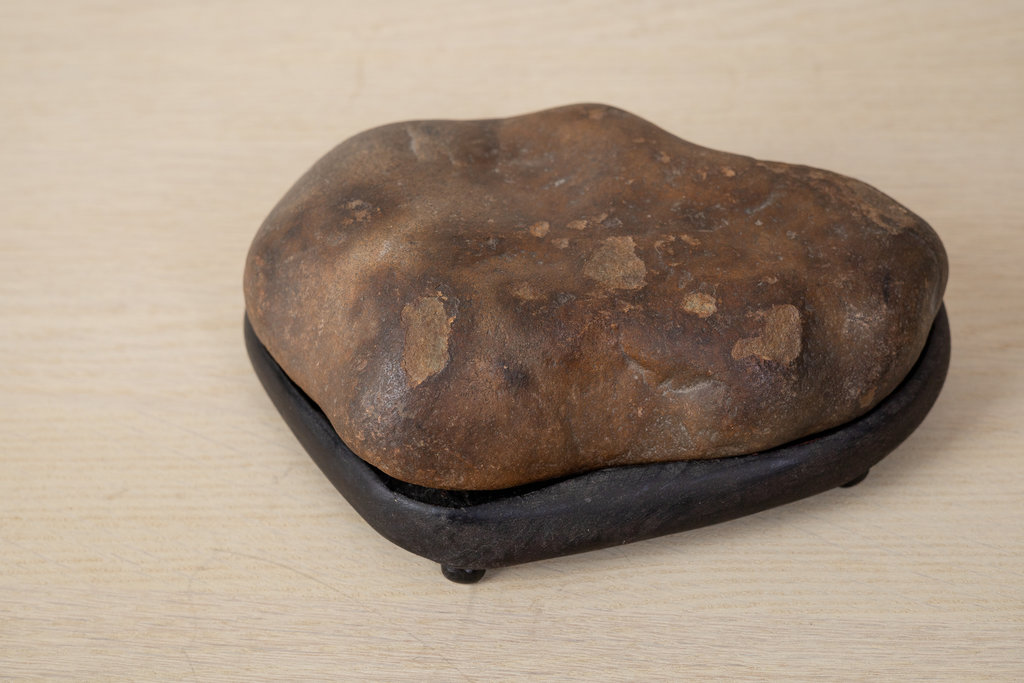 Antique Low and Unusual Japanese Viewing Stone