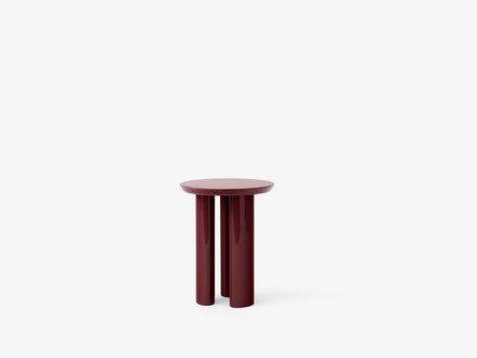 John Astbury for &Tradition Tung JA3 Side Table (Maroon)