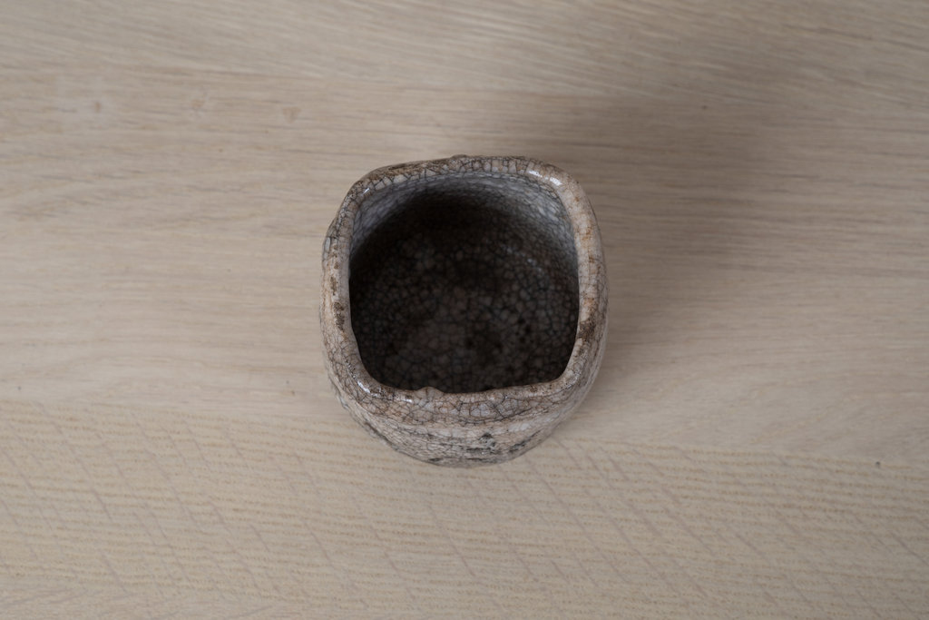 Antique Japanese Shino Ceramic Incense Container