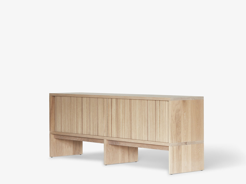 Thom Fougere for Mjölk Tambour Credenza White Oak