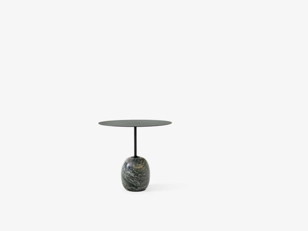 Lato Side Table, Deep Green & Verde Alpi Marble - Mjölk