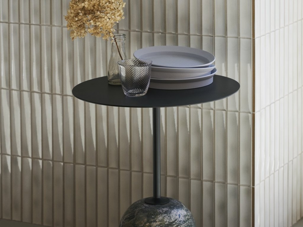Luca Nichetto for &Tradition Lato Side Table (Deep Green & Verde Alpi Marble)