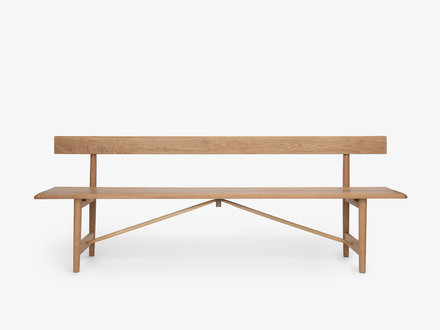 Mjölk Enfield Shaker Bench (White Oak)