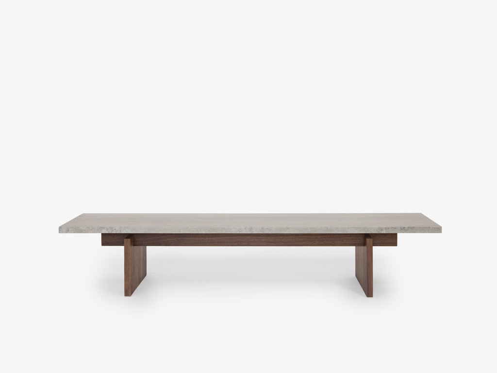 Thom Fougere for Mjölk Mjölk Stone Coffee Table (Walnut)