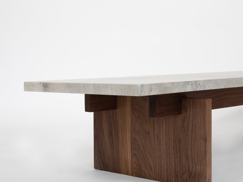 Thom Fougere for Mjölk Mjölk Stone Coffee Table (Walnut)