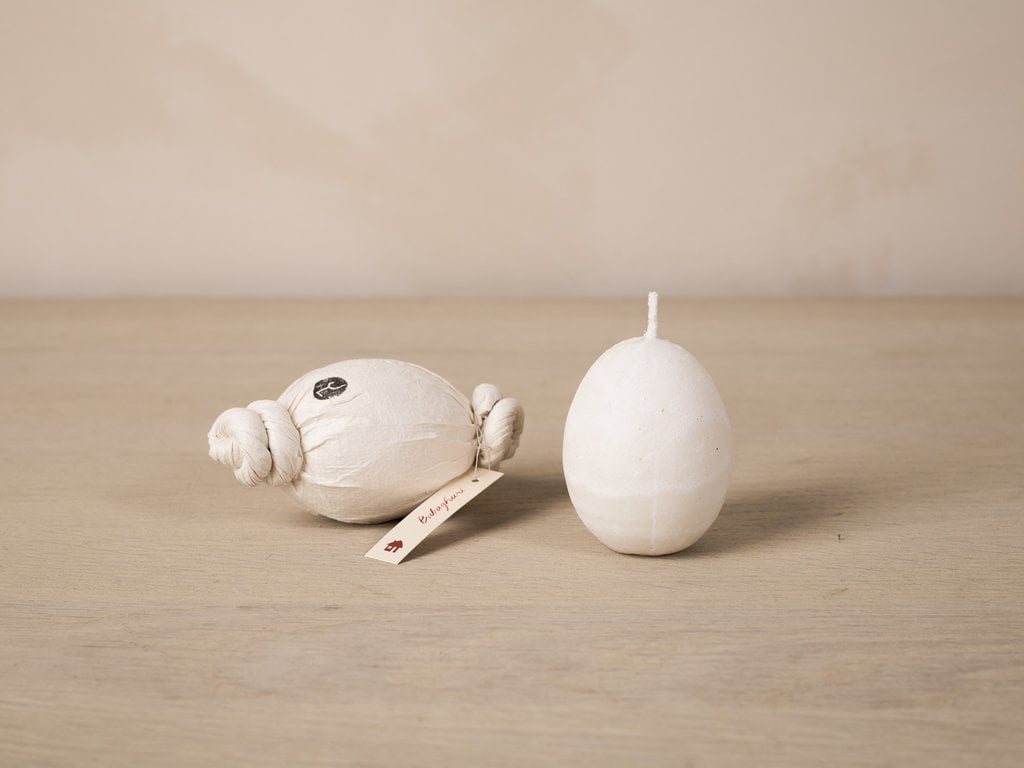 Jurgen Lehl Egg Shaped Candle (Small)