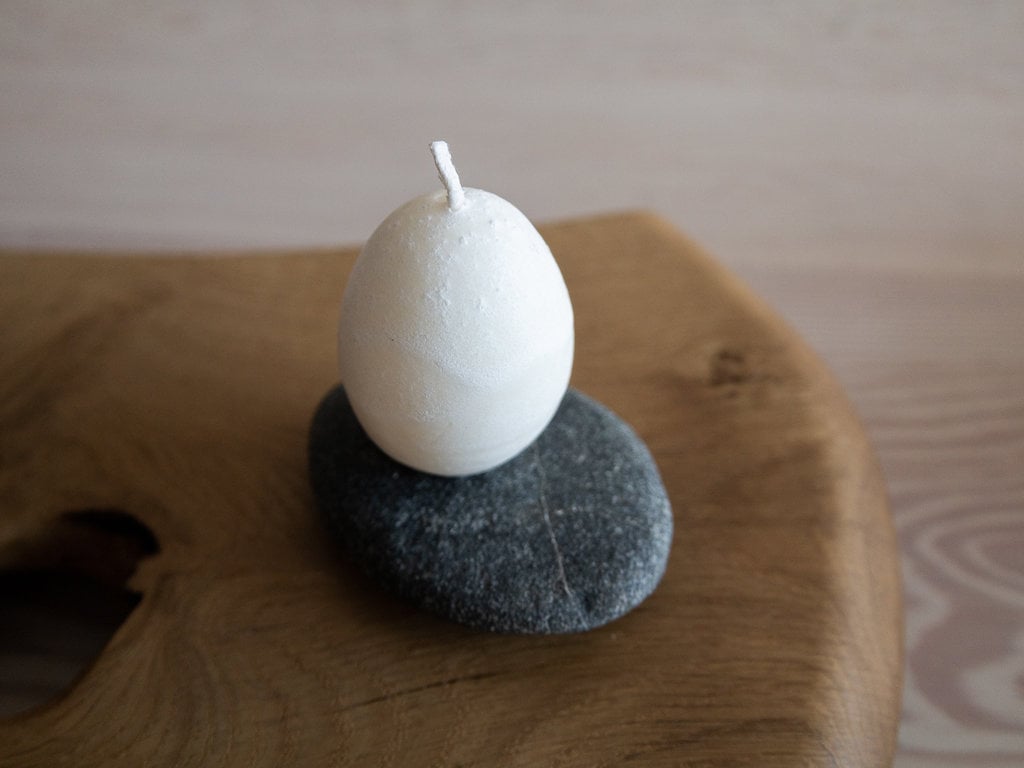 Jurgen Lehl Egg Shaped Candle (Small)