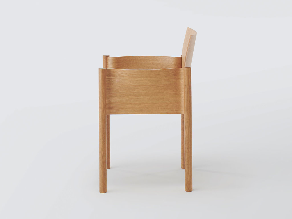 Ronan & Erwan Bouroullec for Koyori Kawara Armchair (Wood Seat)