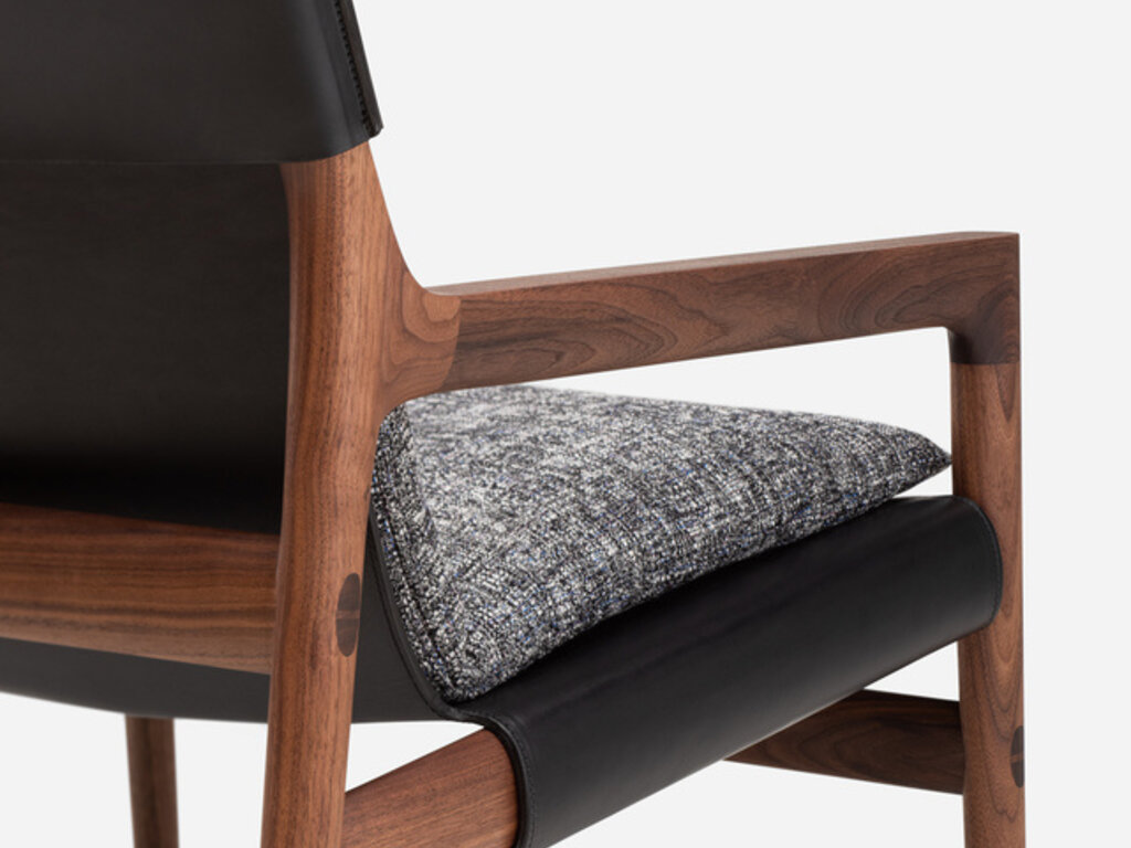 Luca Nichetto for De La Espada Sela Lounge Chair (Narrow Arms)