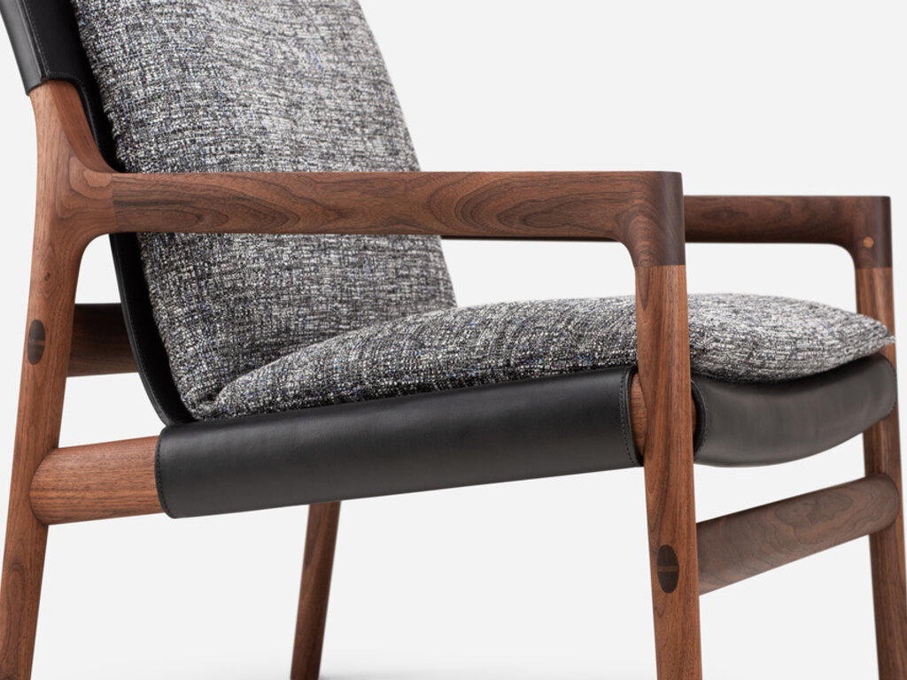 Luca Nichetto for De La Espada Sela Lounge Chair (Narrow Arms)