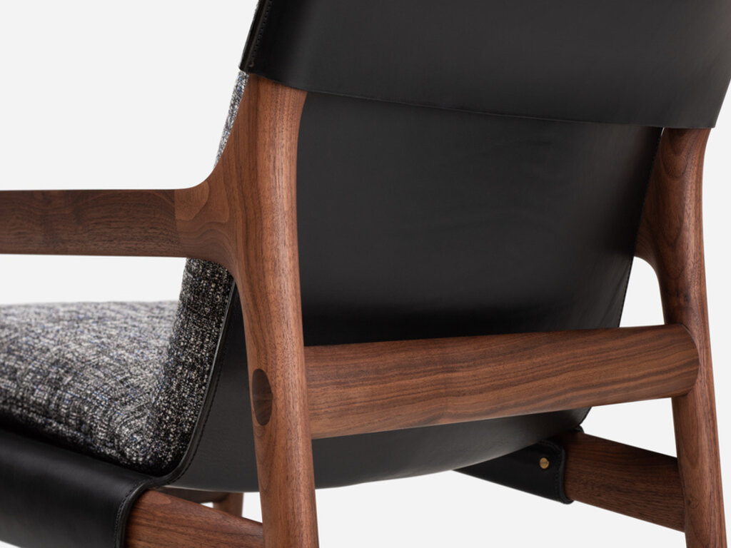 Luca Nichetto for De La Espada Sela Lounge Chair (Narrow Arms)