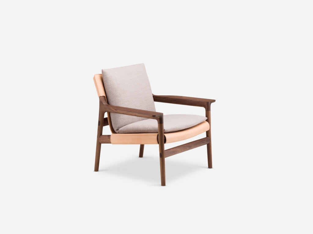 Luca Nichetto for De La Espada Sela Lounge Chair With Wide Arms