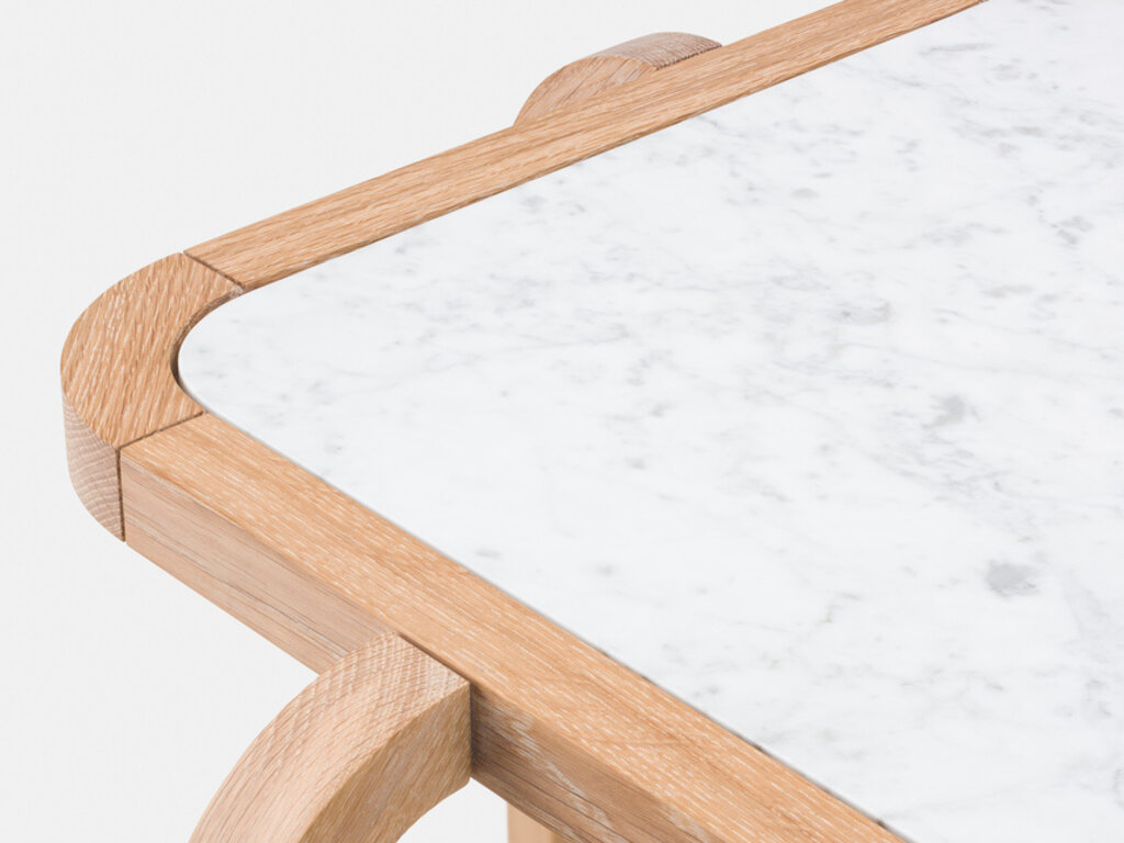 Anthony Guerree for De La Espada Alpha Stone Top Side Table