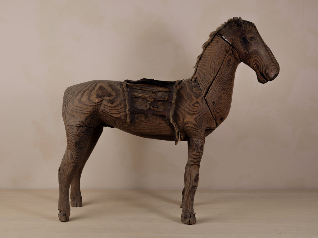 Antique Antique Japanese Wooden Horse