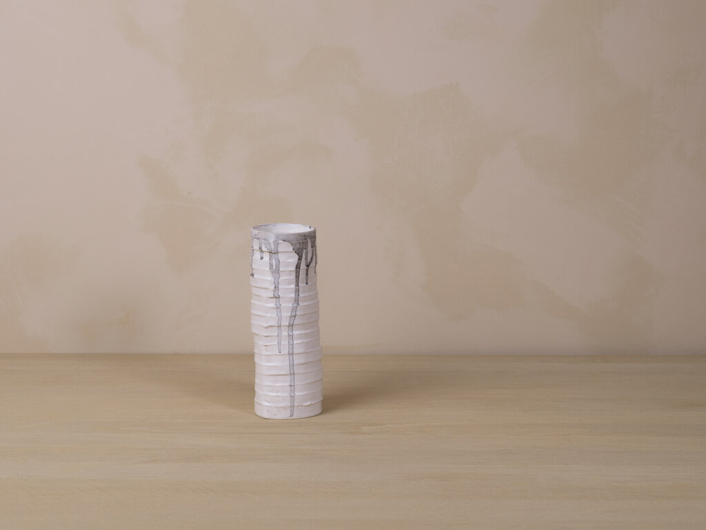 Masanobu Ando Textured Cylinder Drip Vase