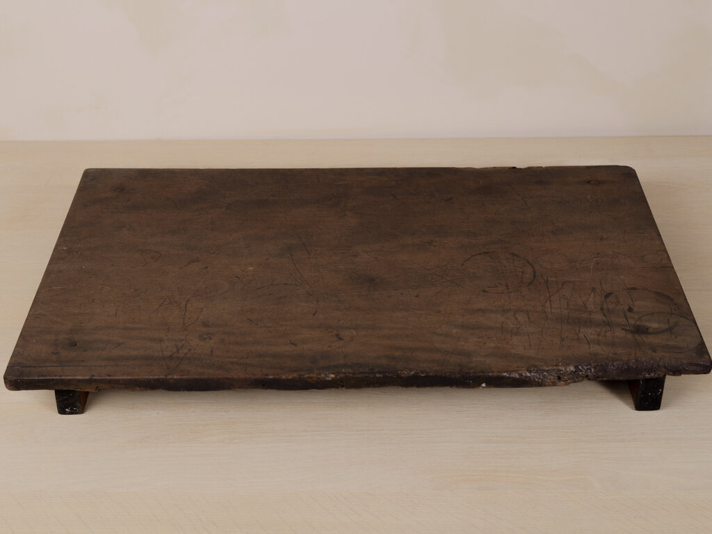 Antique Antique Japanese Wood Display Board