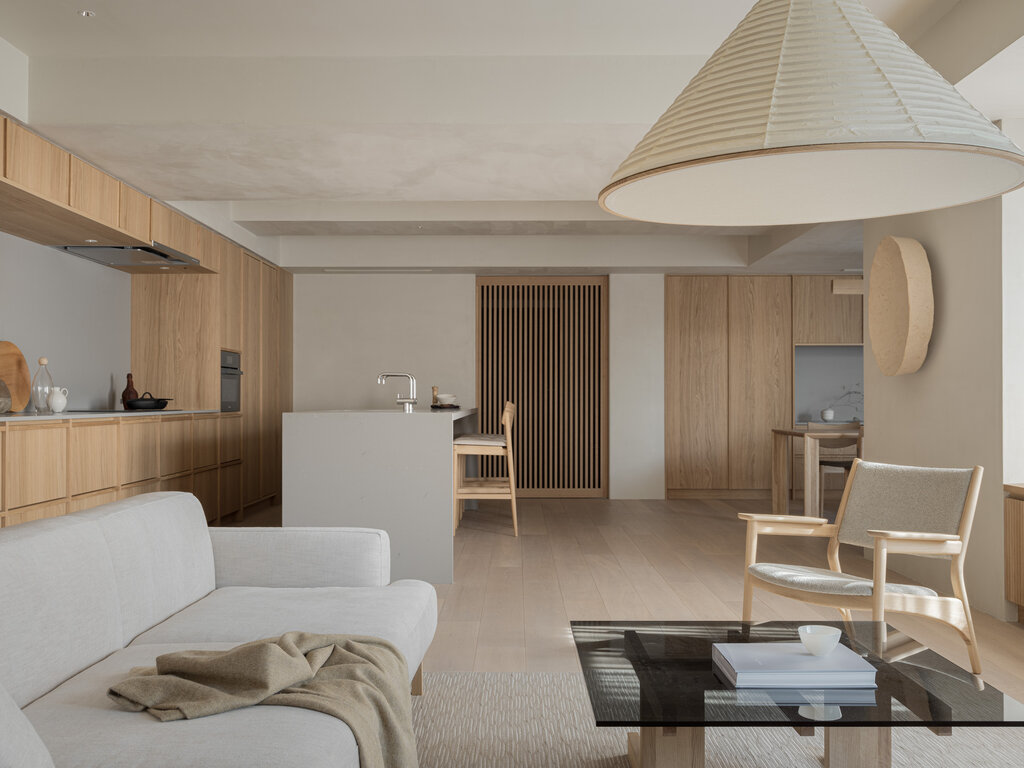 Norm Architects for Karimoku Case N-PL01 Cone Washi Pendant Light (100cm)