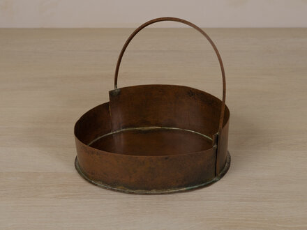 Ryu Yeun-hee Bronzed Copper Tray, Rounded