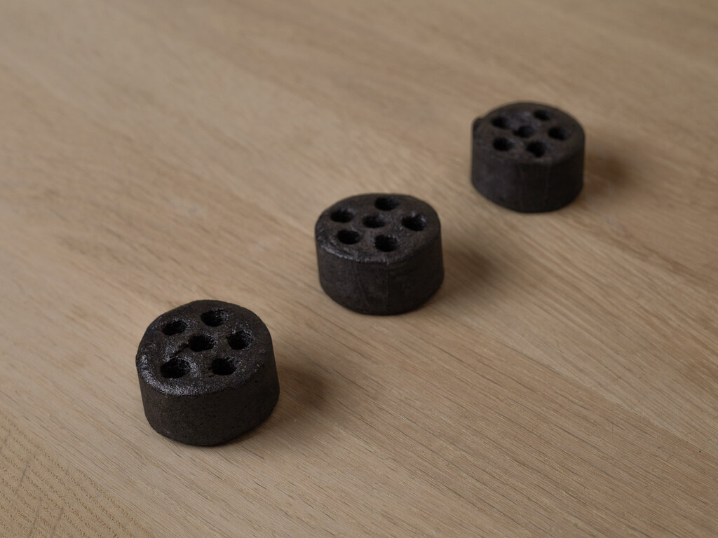 Kohchosai Kosuga Bamboo Charcoal Kenzan Flower Stand