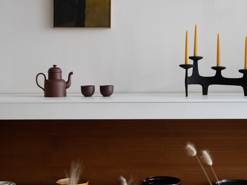 Jonas Lindholm Tall Teapot (Red Clay)