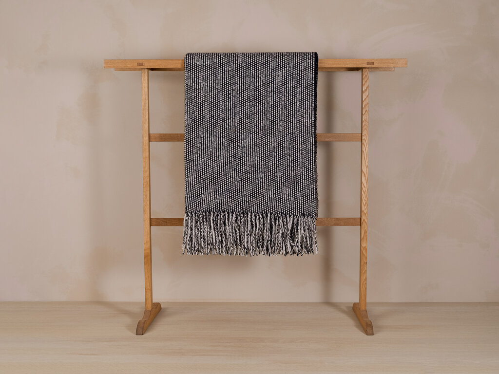 Mourne Textiles Mended Tweed Blanket Monochrome V