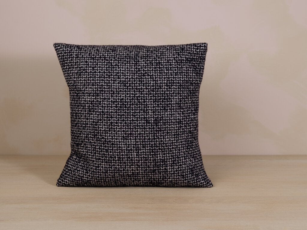 Mourne Textiles Mended Tweed Cushion: Monochrome V