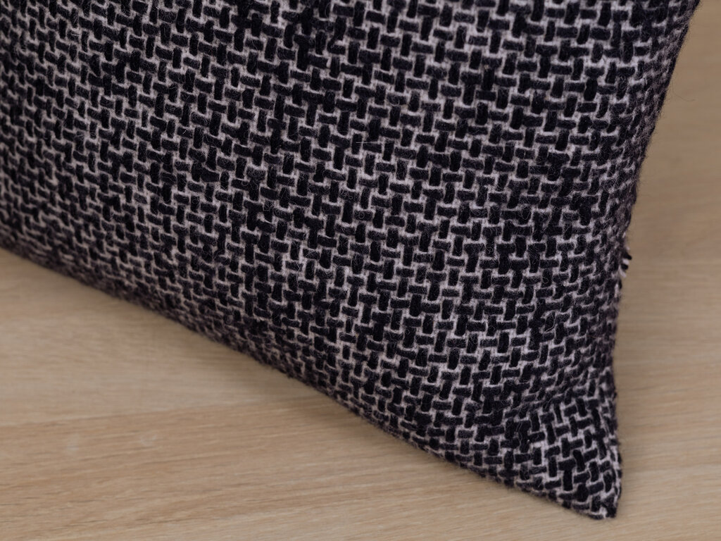 Mourne Textiles Mended Tweed Cushion: Monochrome V