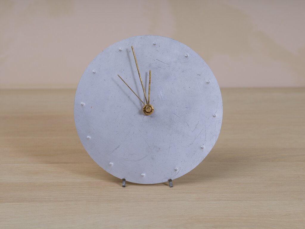 Kentaro Masumitsu Medium Aluminum Clock with Stand