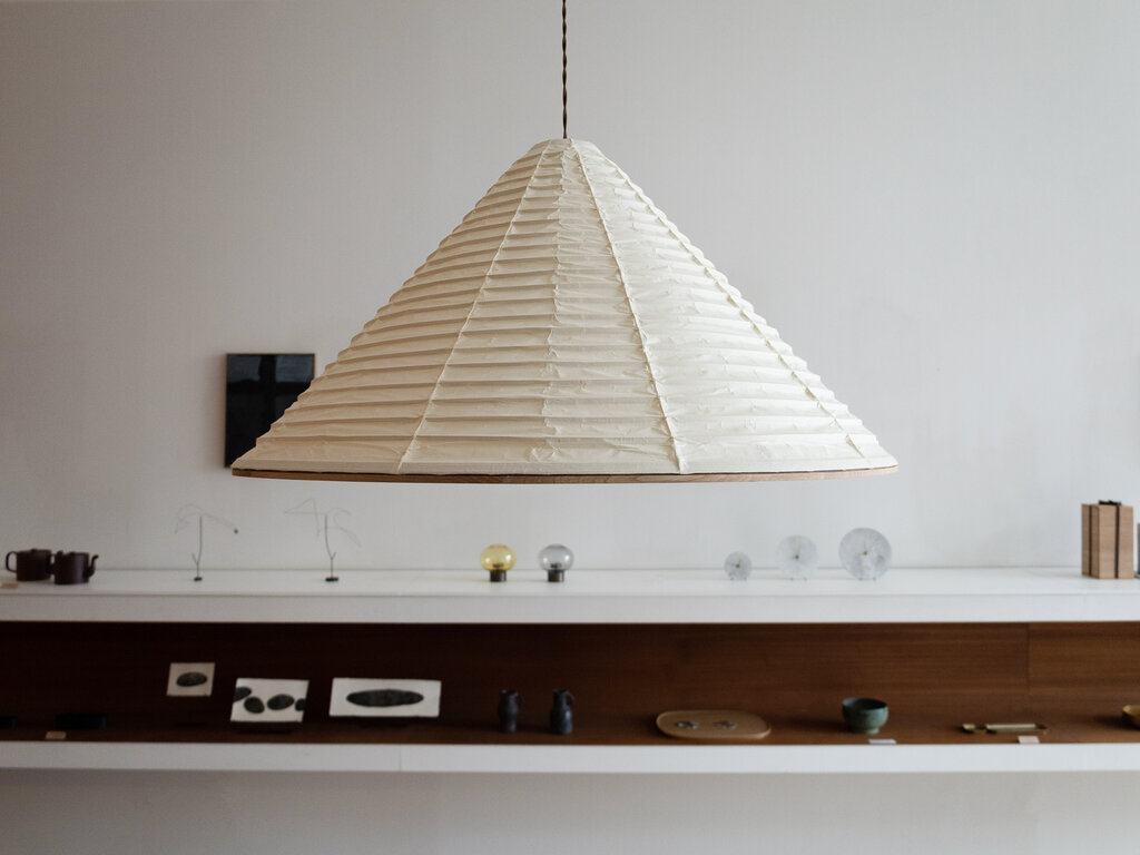 Norm Architects for Karimoku Case N-PL01 Cone Washi Pendant Light (100cm)