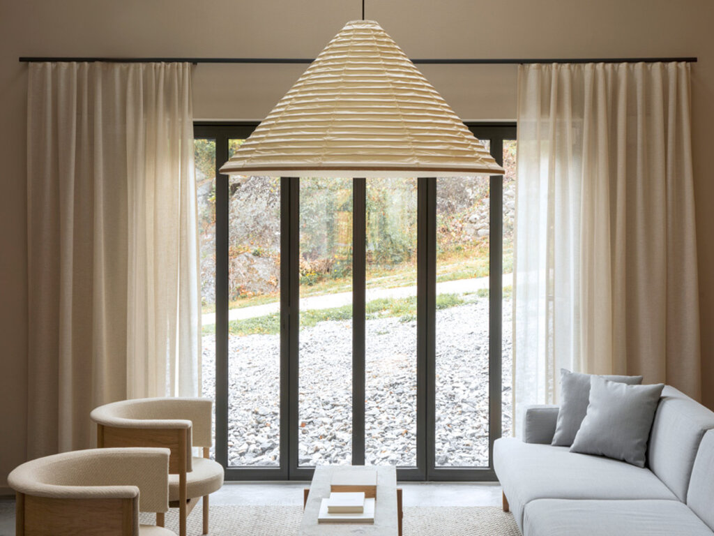 Norm Architects for Karimoku Case N-PL01 Cone Washi Pendant Light (100cm)